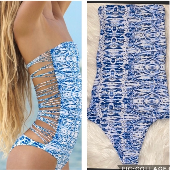 MIKOH Santorini One Piece Swimsuit Sz S - Picture 2 of 11